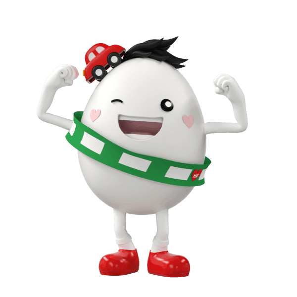Road Safety Egg Character